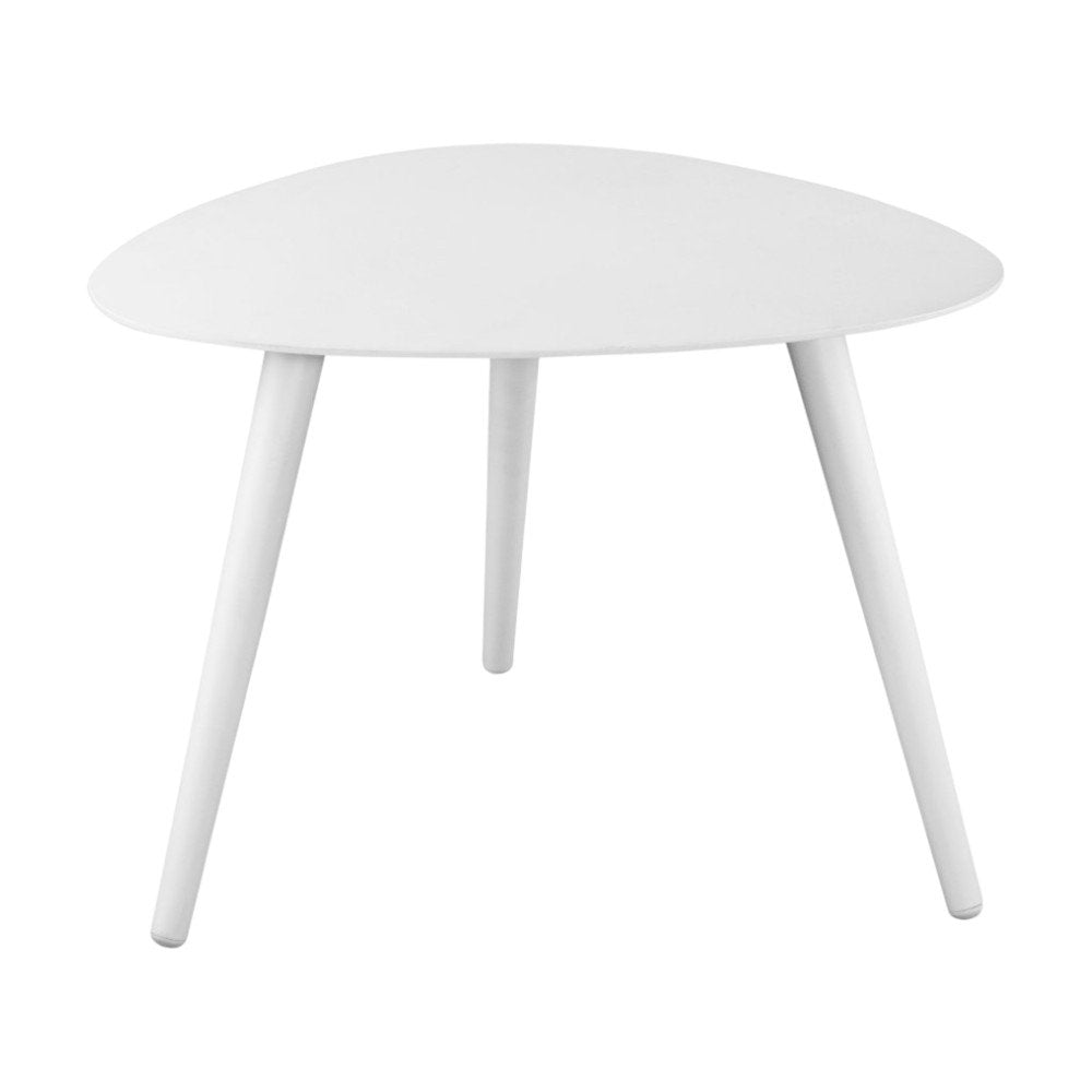 14" White Aluminum End Table HomeRoots