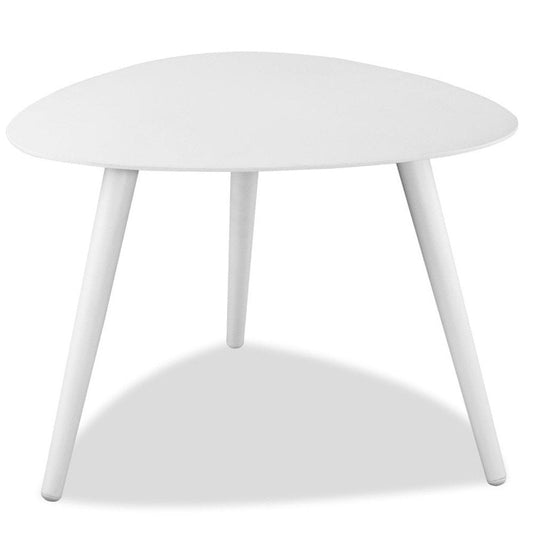 14" White Aluminum End Table HomeRoots
