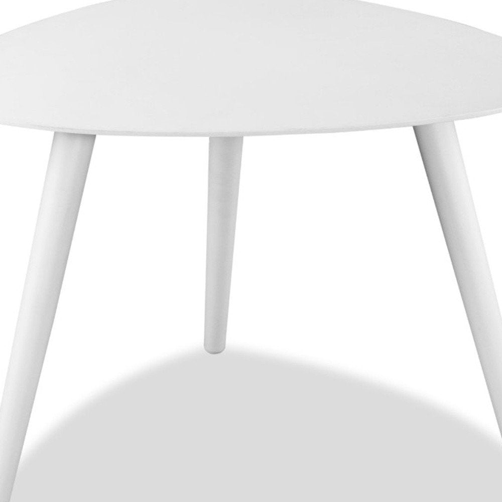 14" White Aluminum End Table HomeRoots