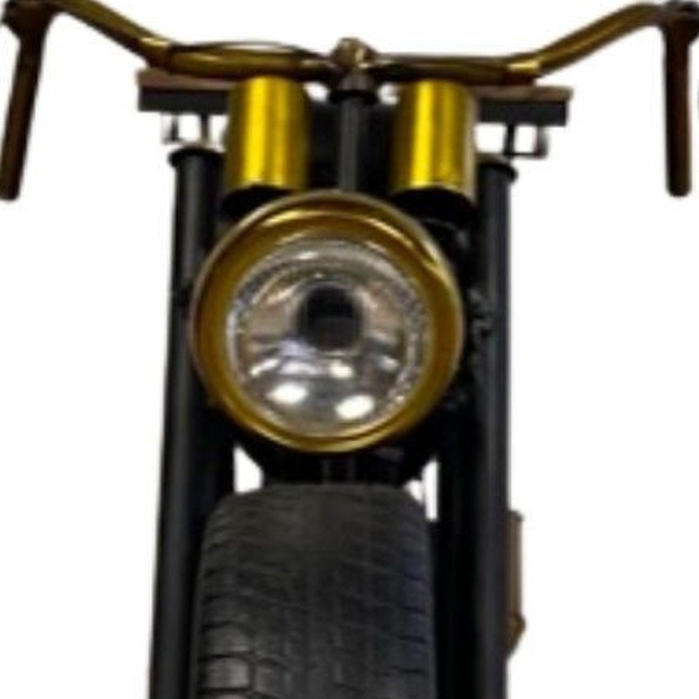 Black and Gold Metal and Wood Bar Cart With Wine Storage HomeRoots