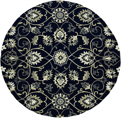 90 X 90 Navy Polypropylene Rug