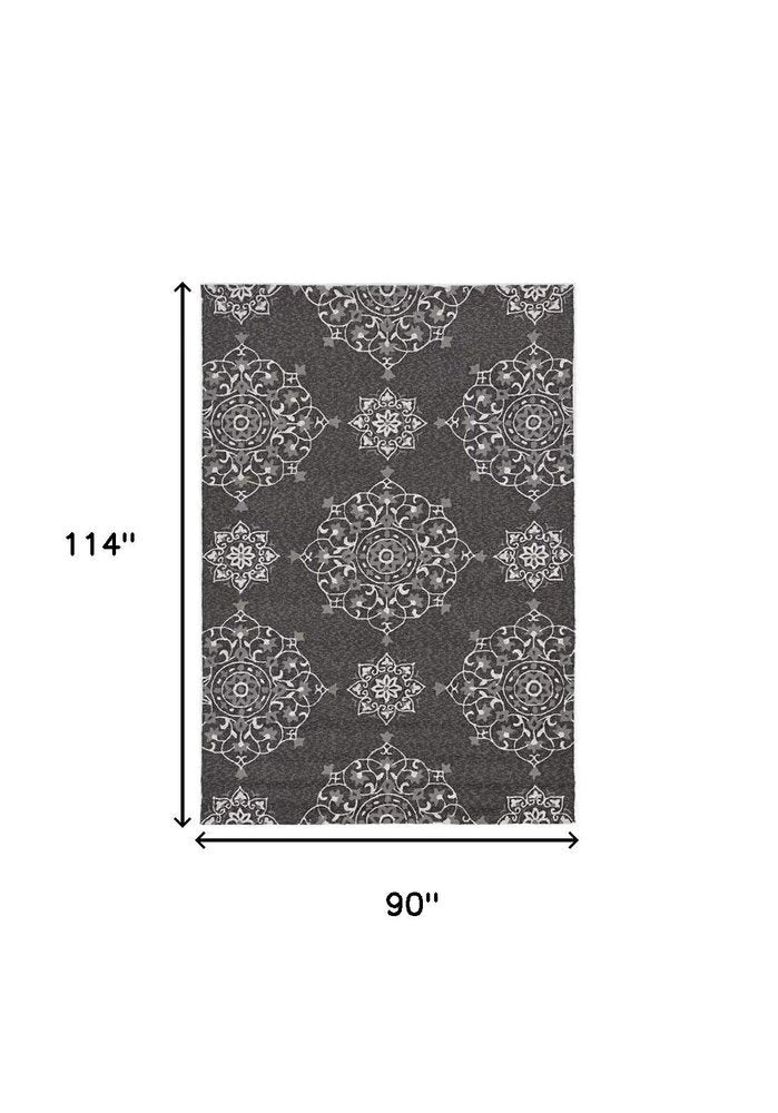 8' X 10' Charcoal Hand Tufted Area Rug HomeRoots