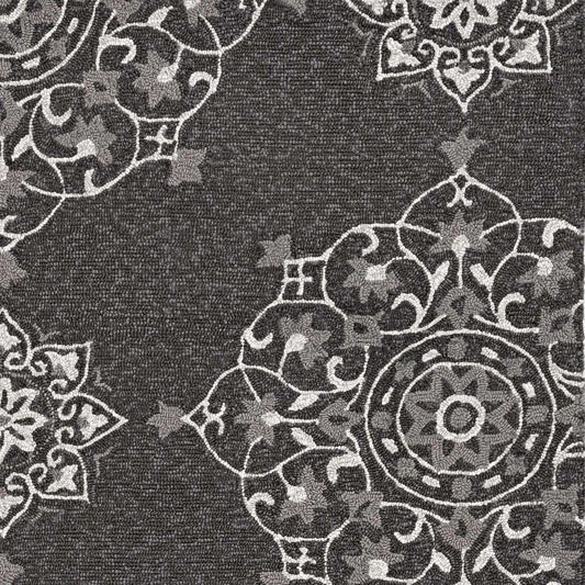 8' X 10' Charcoal Hand Tufted Area Rug