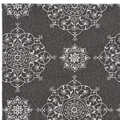 8' X 10' Charcoal Hand Tufted Area Rug HomeRoots