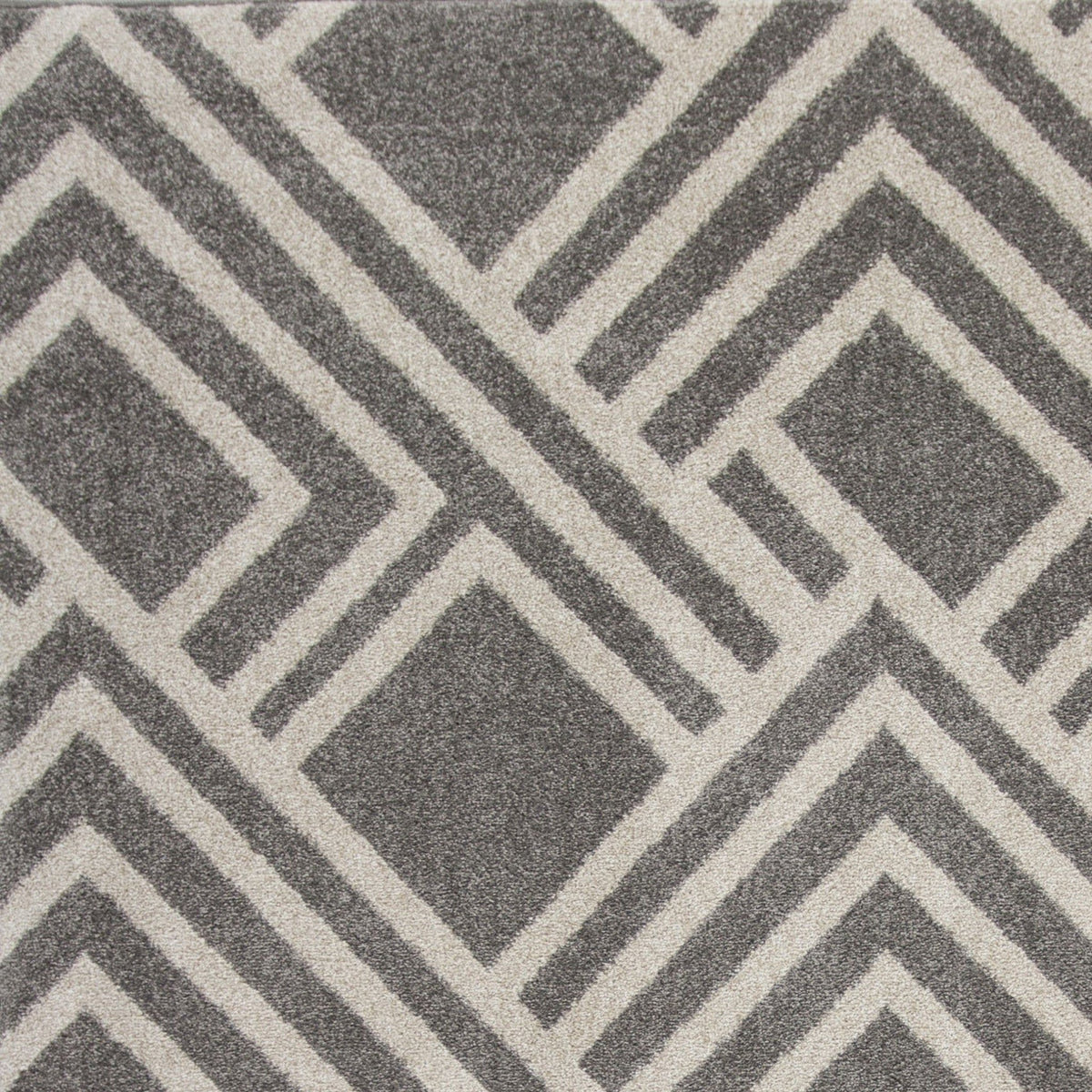 2' X 4' Gray Geometric Indoor Outdoor Area Rug HomeRoots