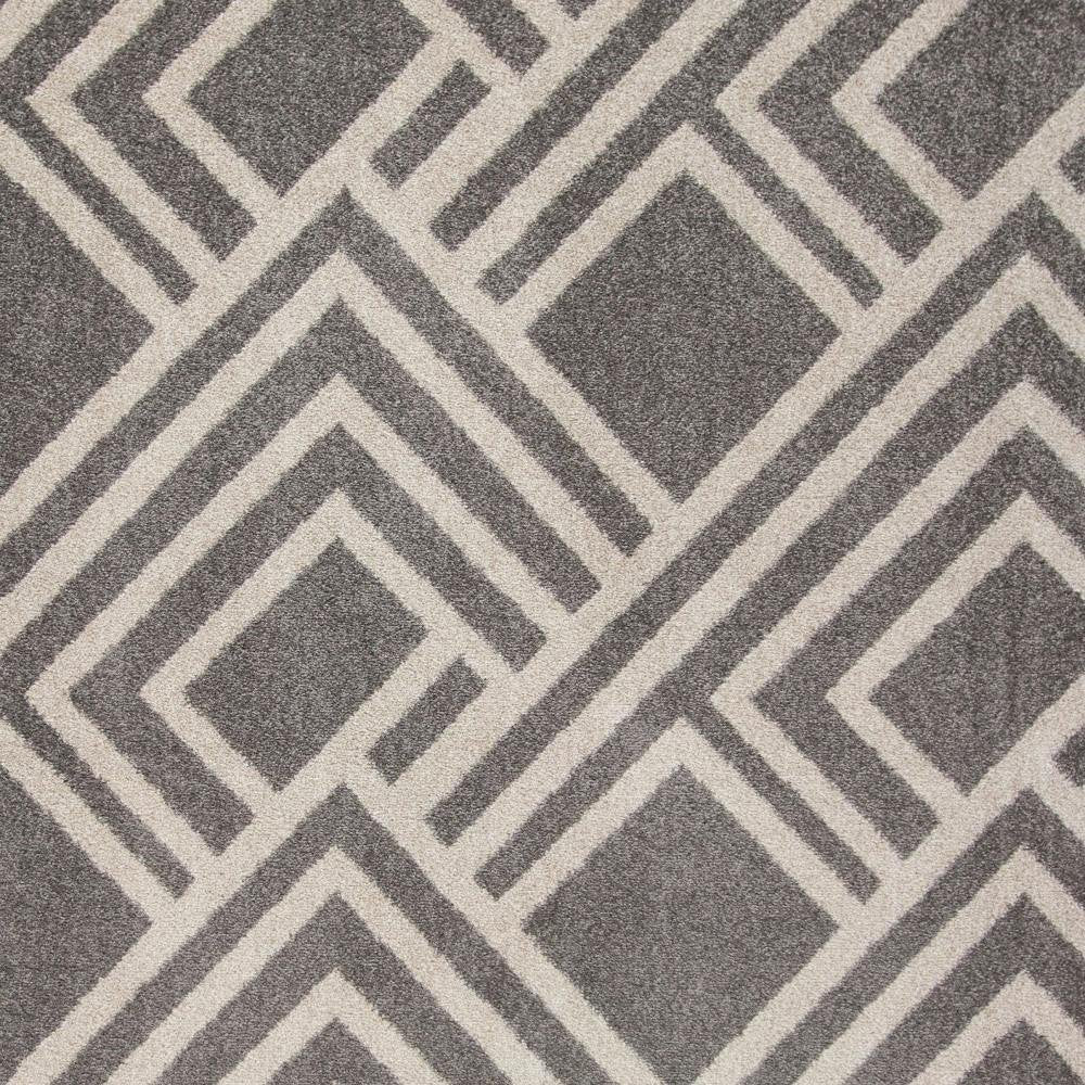 2' X 4' Gray Geometric Indoor Outdoor Area Rug — view 7
