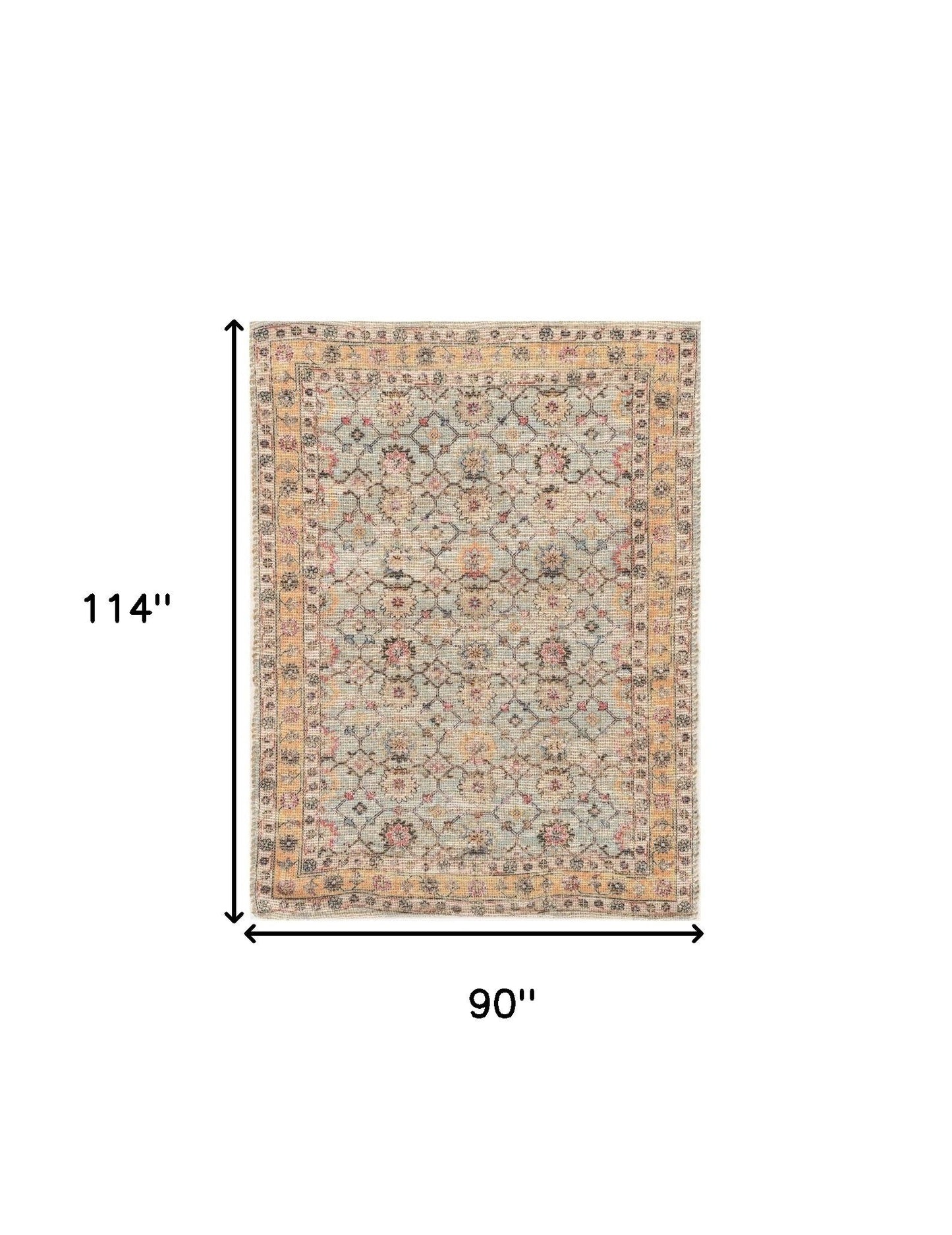 90 X 114 Spa Jute Or Polyester Rug - 90.0" (H) x 114.0" (W) x 0.5" (D) FurniFindUSA