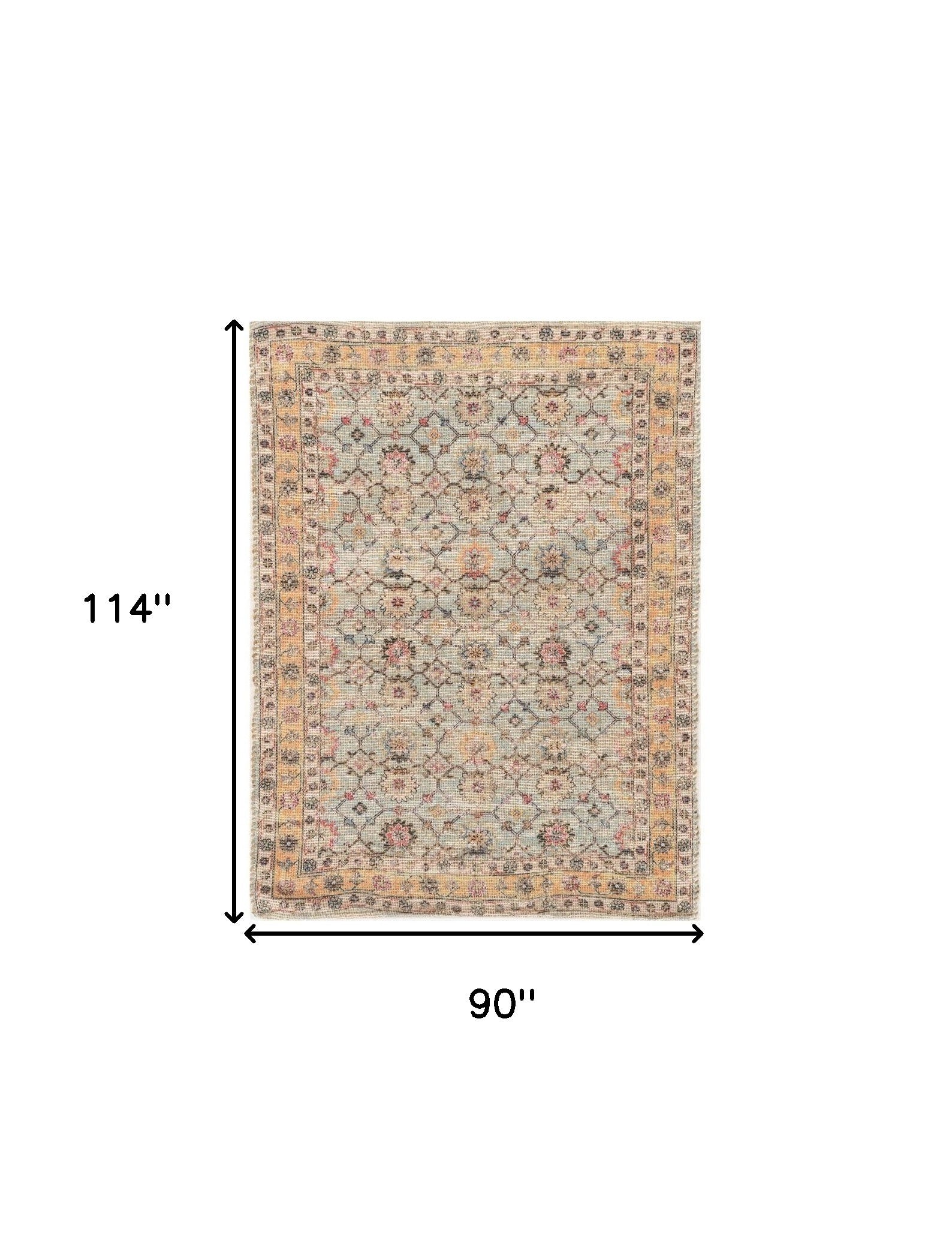 90 X 114 Spa Jute Or Polyester Rug - 90.0" (H) x 114.0" (W) x 0.5" (D) FurniFindUSA