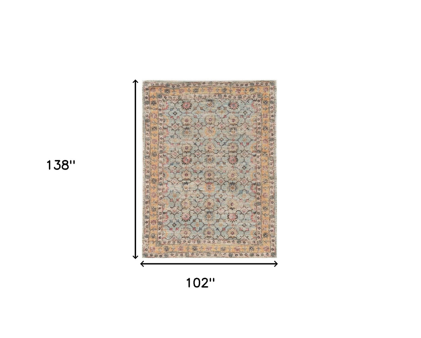 102 X 138 Spa Jute Or Polyester Rug - 25.0" (L) x 39.0" (W) x 0.39" (H)