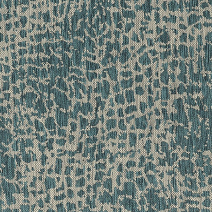 3' X 4' Teal Blue Abstract Indoor Outdoor Area Rug HomeRoots