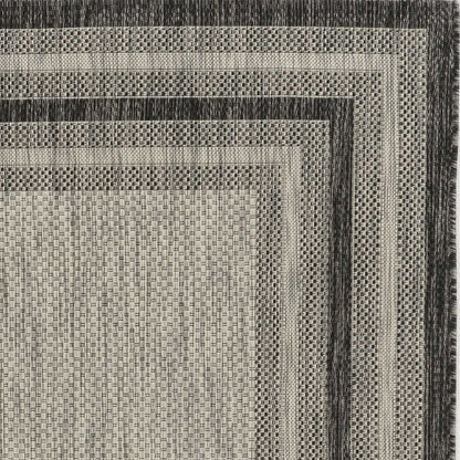 3' X 4' Blue And Green Striped Indoor Outdoor Area Rug HomeRoots