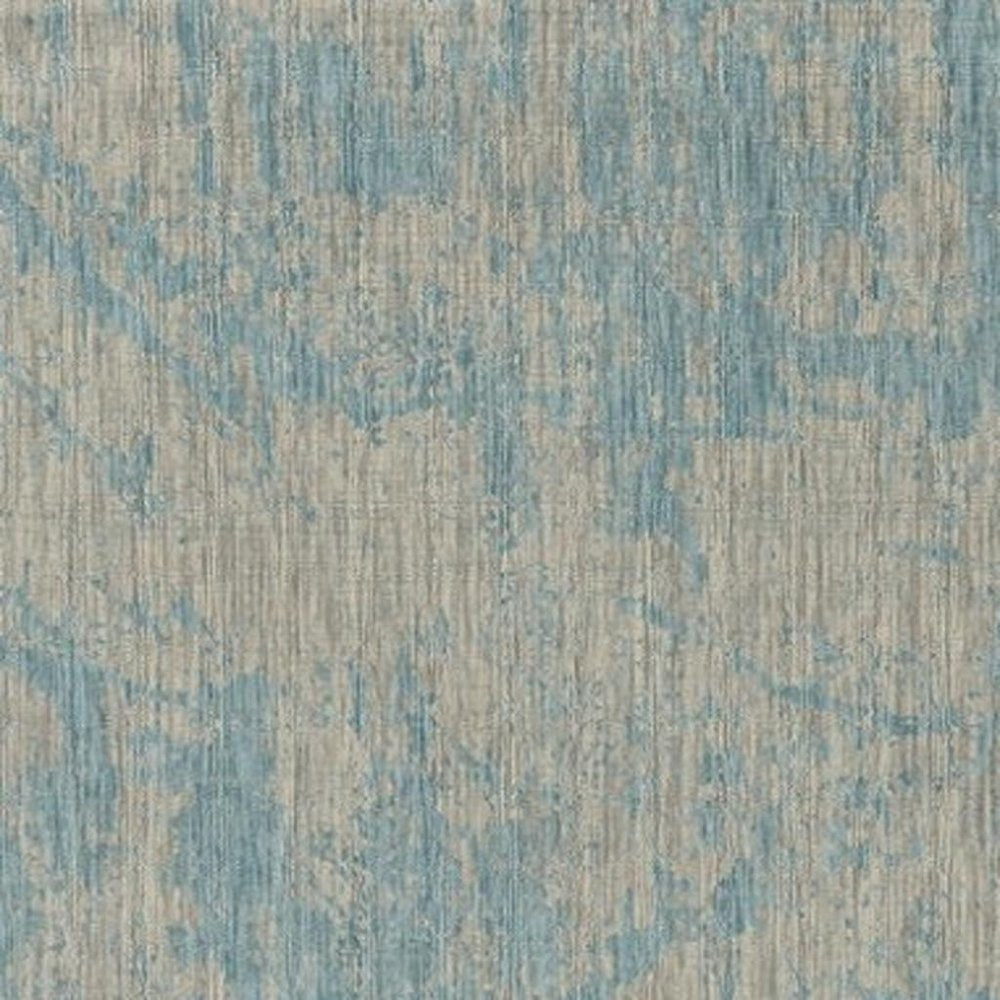3' X 4' Green And Denim Blue Abstract Area Rug HomeRoots