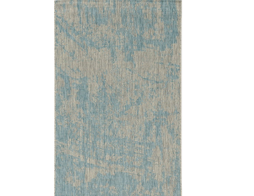 3' X 4' Teal Abstract Area Rug