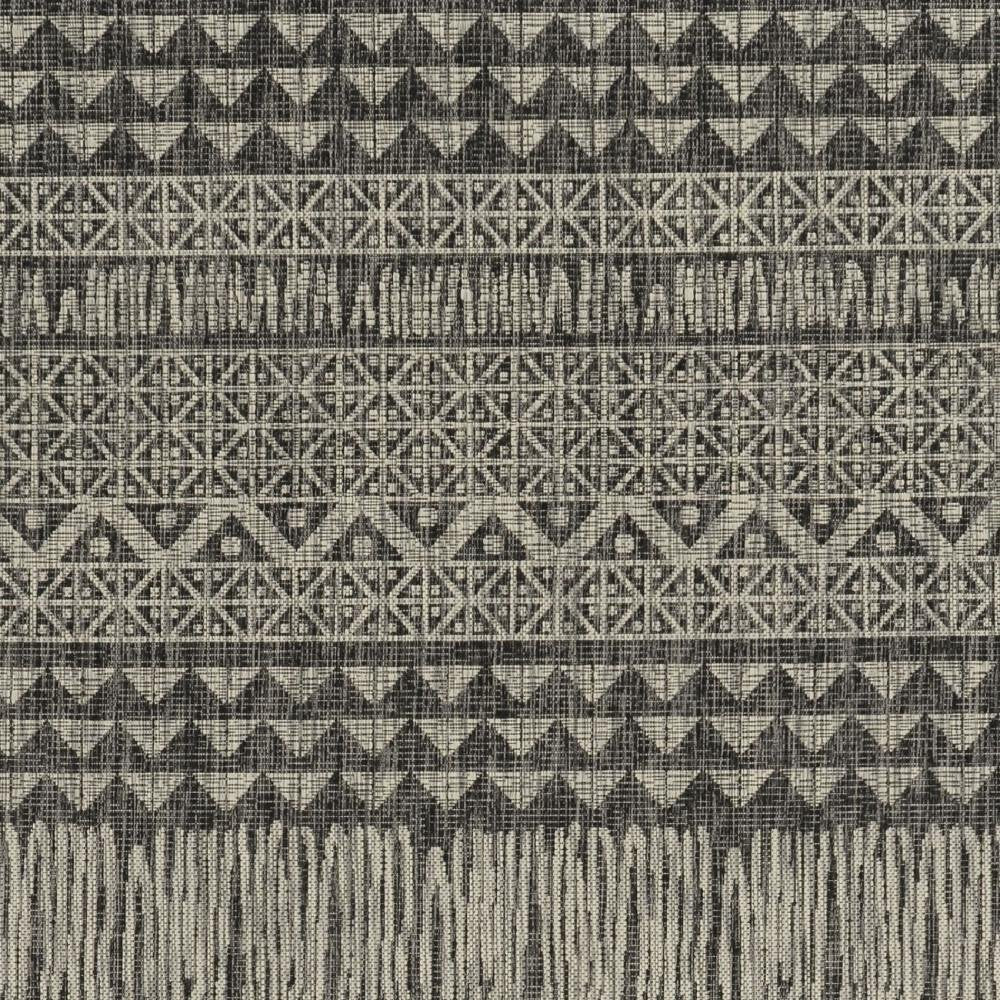 3' X 4' Charcoal Southwestern Indoor Outdoor Area Rug — view 7