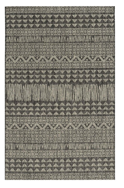 3' X 4' Charcoal Southwestern Indoor Outdoor Area Rug HomeRoots