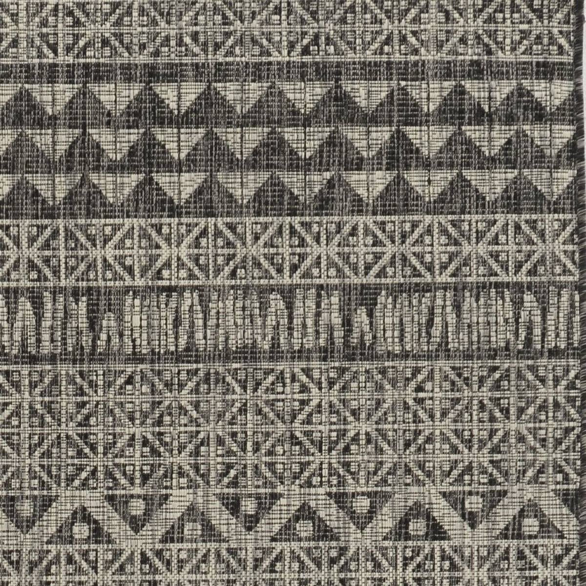 3' X 4' Charcoal Southwestern Indoor Outdoor Area Rug — view 2