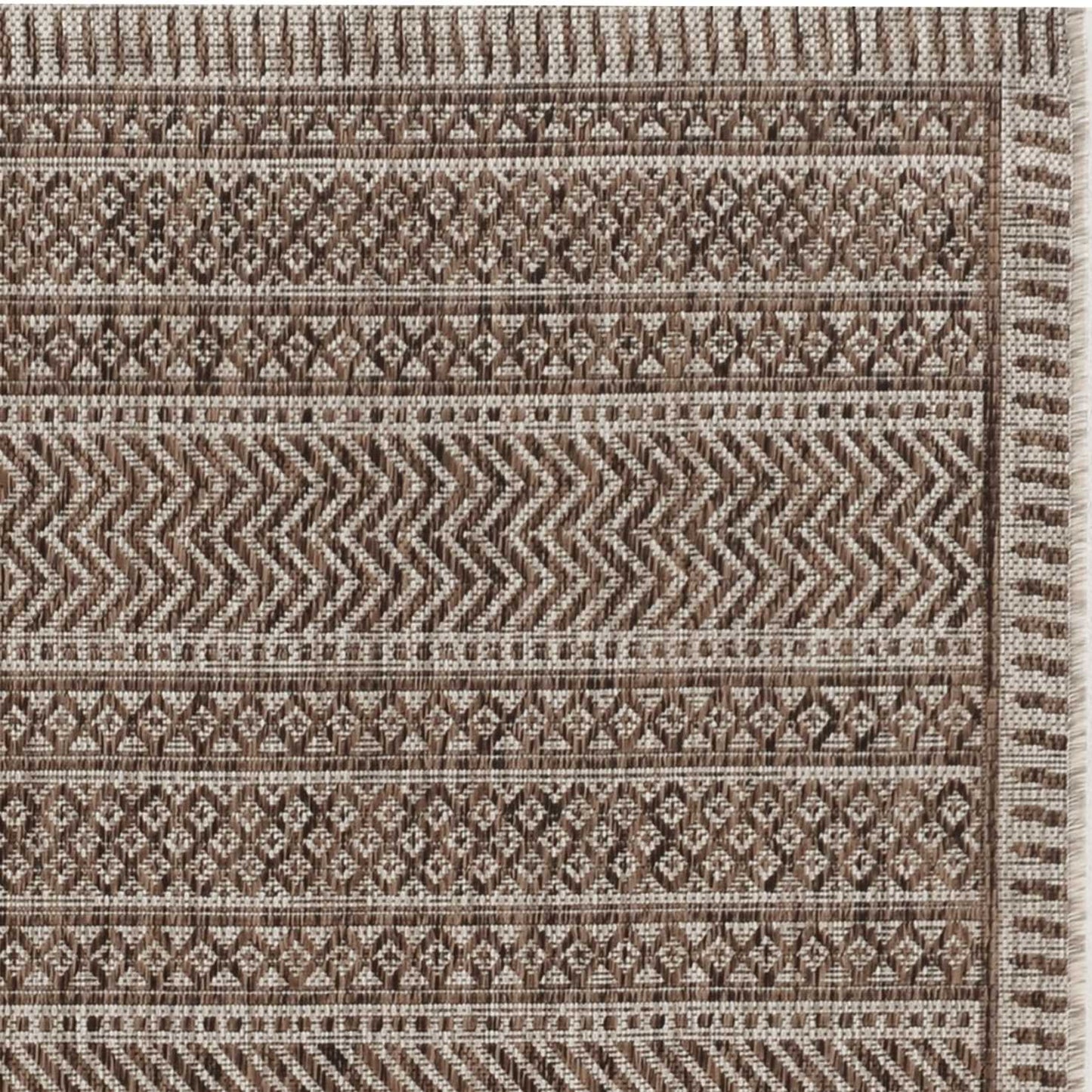 3' X 4' Mocha Polypropylene Area Rug