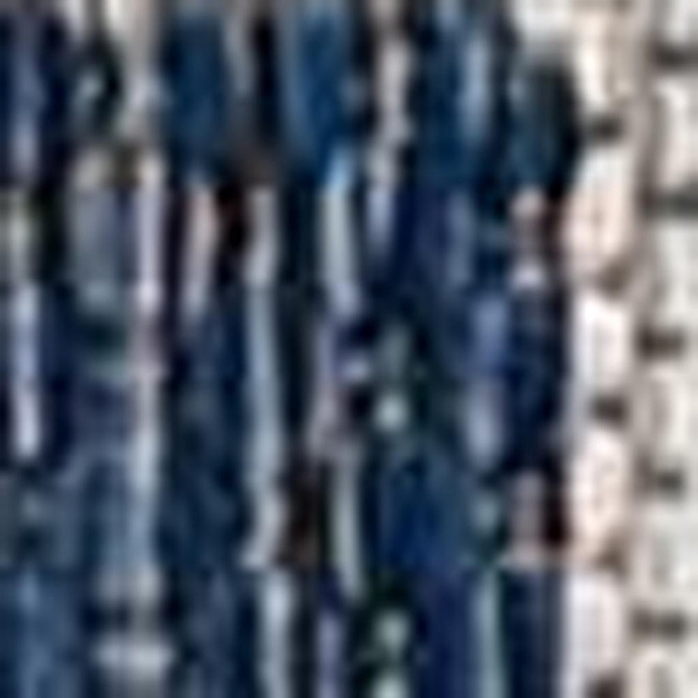 5' X 8' Blue Or Grey Abstract Panels Area Rug — view 4