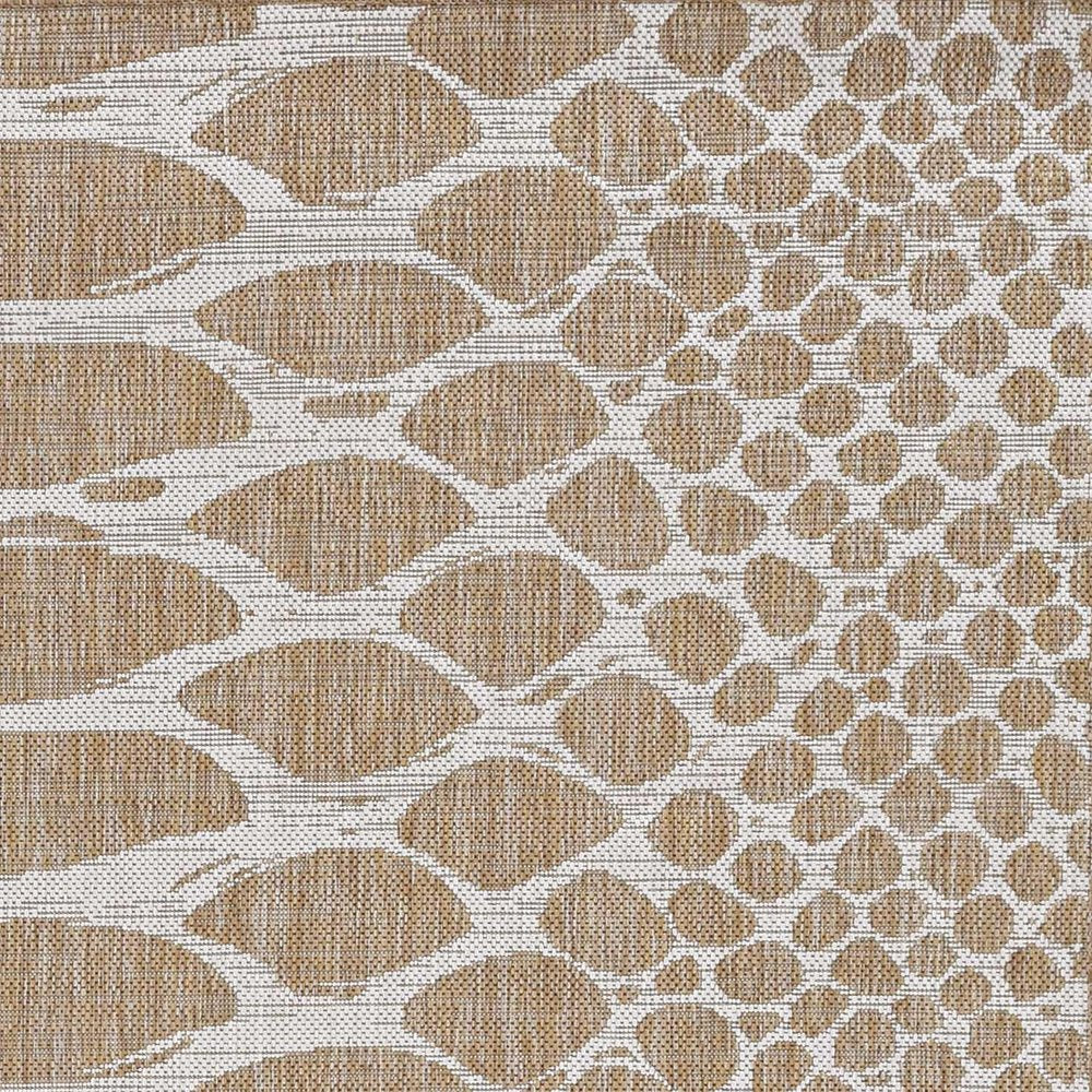 5' X 8' Natural Animal Print Area Rug HomeRoots