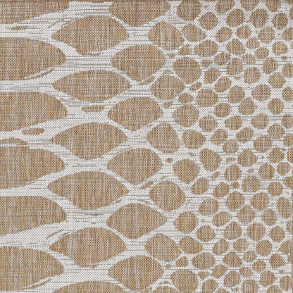 5' X 8' Natural Animal Print Area Rug HomeRoots