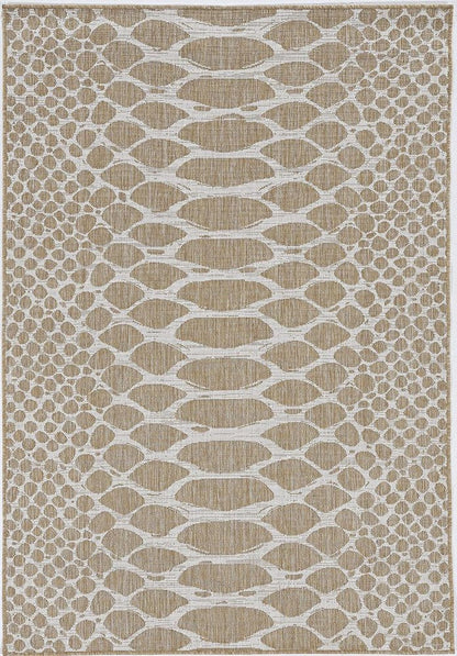 5' X 8' Natural Animal Print Area Rug HomeRoots
