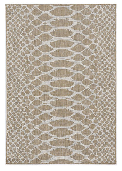 5' X 8' Natural Animal Print Area Rug HomeRoots