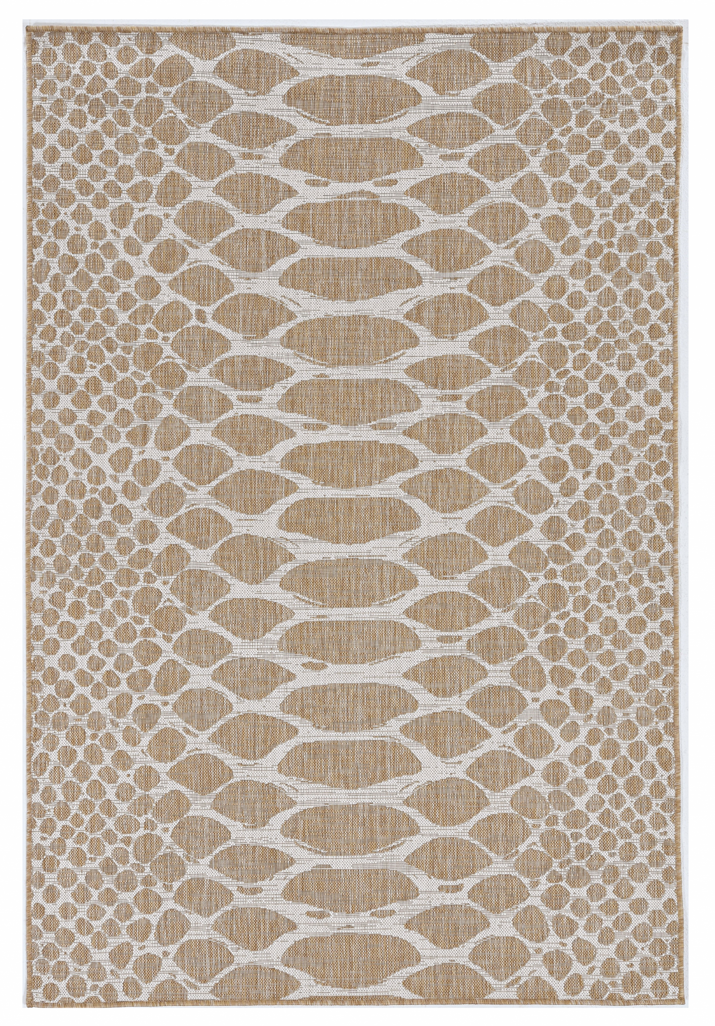 8' X 11' Ivory Abstract Indoor Outdoor Area Rug