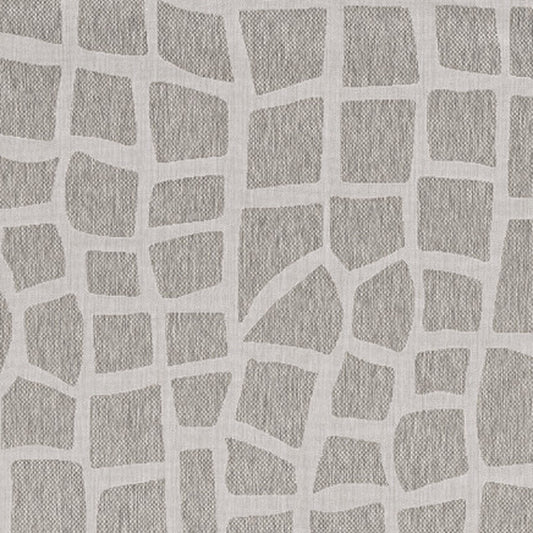 8' X 11' Ivory Or Grey Abstract Tiles Indoor Area Rug