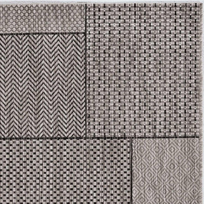 5' X 8' Grey Geometric Patterns Area Rug HomeRoots