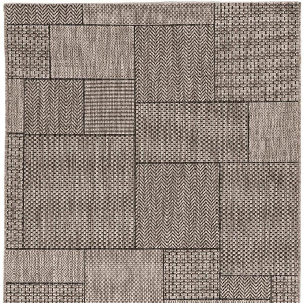 5' X 8' Grey Geometric Patterns Area Rug HomeRoots