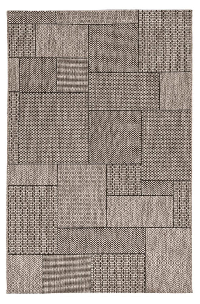 5' X 8' Grey Geometric Patterns Area Rug HomeRoots