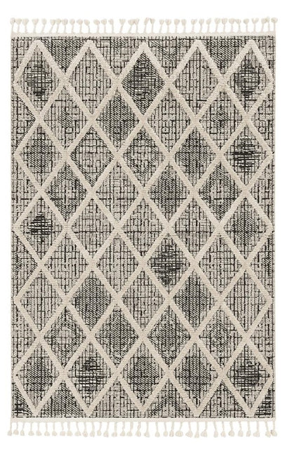 94 X 130 Charcoal Polyester Rug - 94.0" (H) x 130.0" (W) x 0.5" (D)