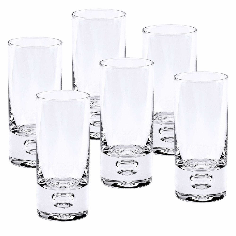 Mouth Blown Crystal 6 Pc Shot Or Vodka Glass Set  3 Oz HomeRoots