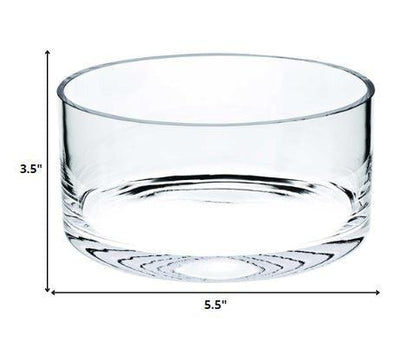 5.5" Mouth Blown Crystal All Purpose Lead Free Bowl - FurniFindUSA