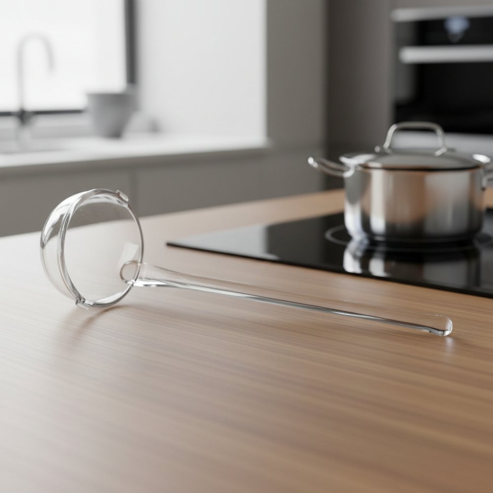 Mouth Blown Lead Free Crystal Gravy Dressing Or Punch Ladle - FurniFindUSA