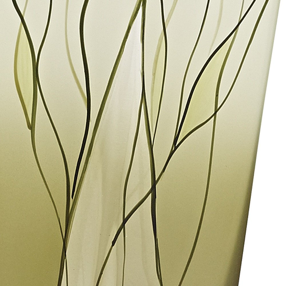 8" Green Cylinder Crystal Glass Table Vase HomeRoots