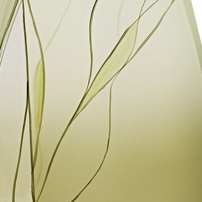 12" Green Abstract Lead Free Crystal Table Vase HomeRoots