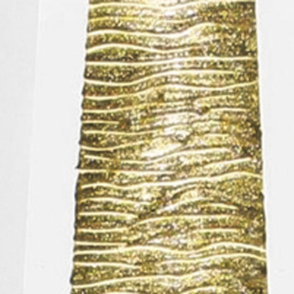 11" Clear And Gold Cylinder Lead Free Crystal Table Vase HomeRoots