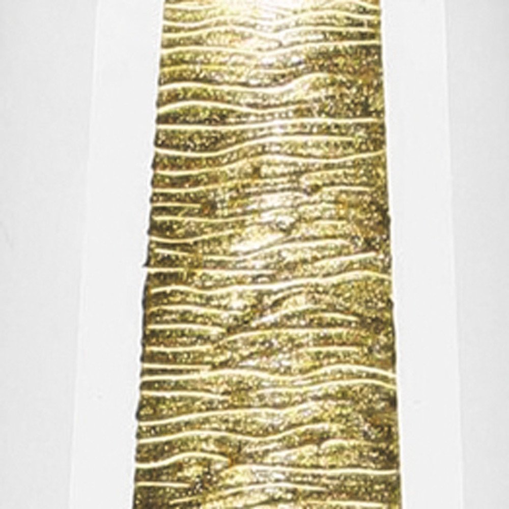 11" Clear And Gold Cylinder Lead Free Crystal Table Vase HomeRoots