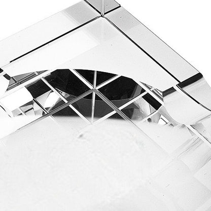 7" Clear Crystal Square Tabletop Cigar Ashtray HomeRoots