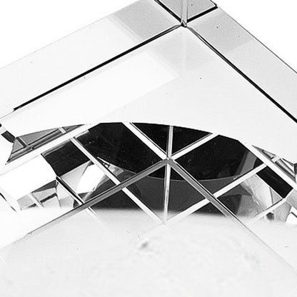 5" Clear Crystal Square Cigar Ash Tray