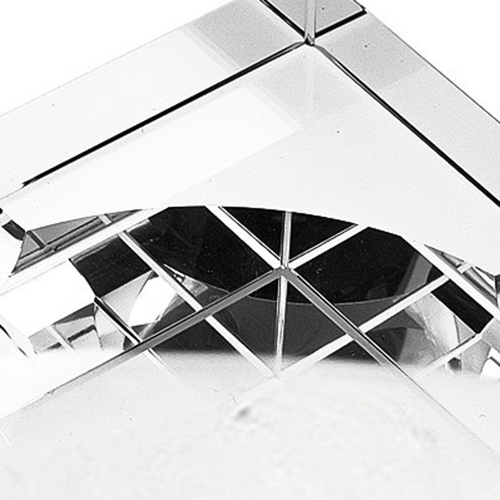 5" Clear Crystal Square Cigar Ash Tray HomeRoots