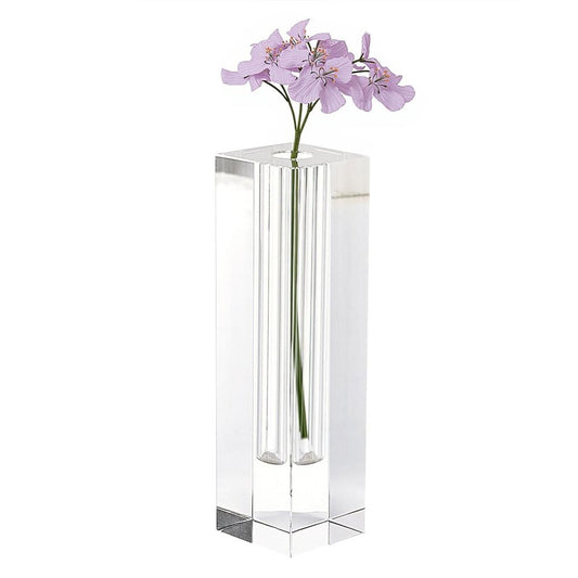7" Clear Bud Lead Free Crystal Table Vase HomeRoots