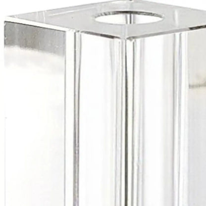 9" Clear Square Lead Free Crystal Table Vase HomeRoots