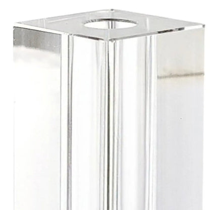 9" Clear Square Lead Free Crystal Table Vase HomeRoots