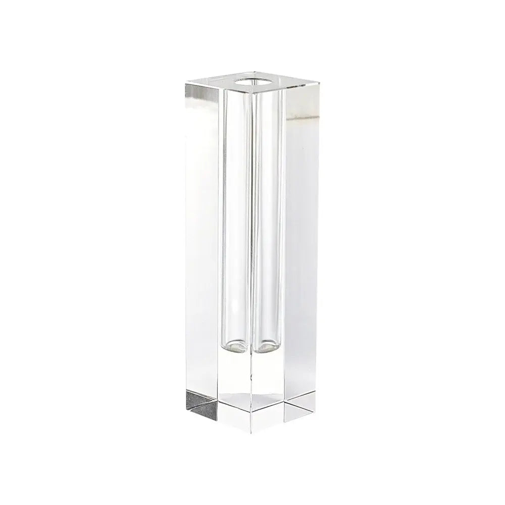 9" Clear Square Lead Free Crystal Table Vase HomeRoots