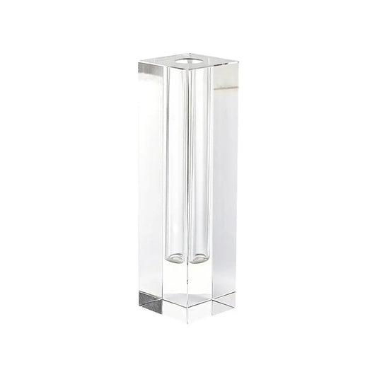 9" Clear Square Lead Free Crystal Table Vase HomeRoots