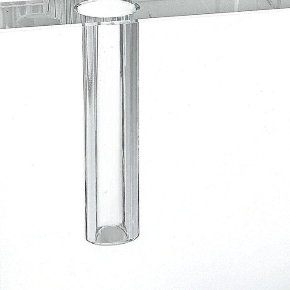 6" Clear Square Lead Free Crystal Bud Vase HomeRoots