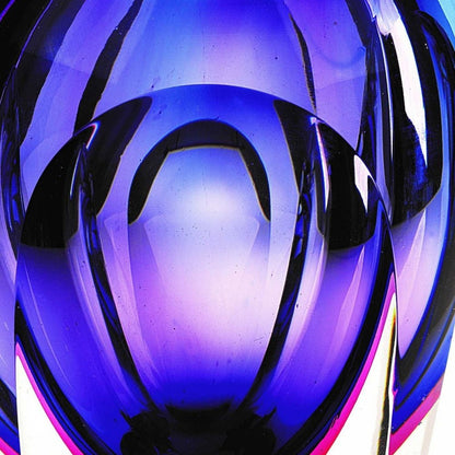 10" Purple Cylinder Crystal Glass Table Vase HomeRoots