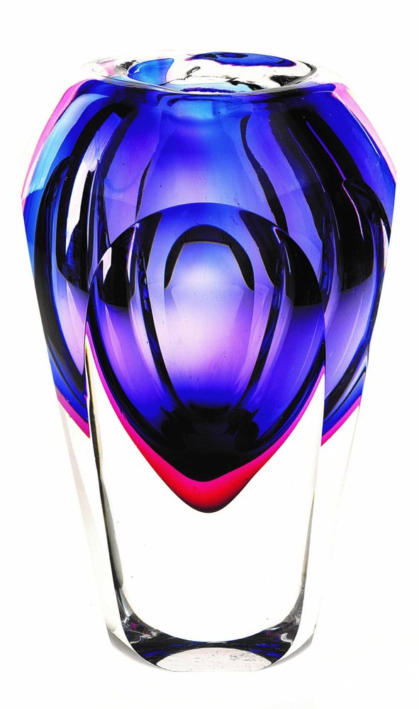10" Purple Cylinder Crystal Glass Table Vase HomeRoots